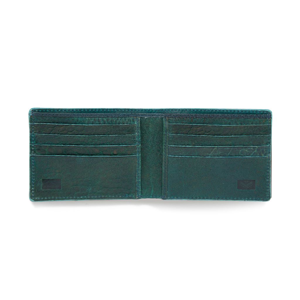 J.FOLD Leather Wallet Havana - Dark Green